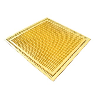Mateří mřížka - žlutý litý plast - 500x500 mm